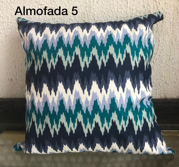 Almofada estampada Azul 3D
